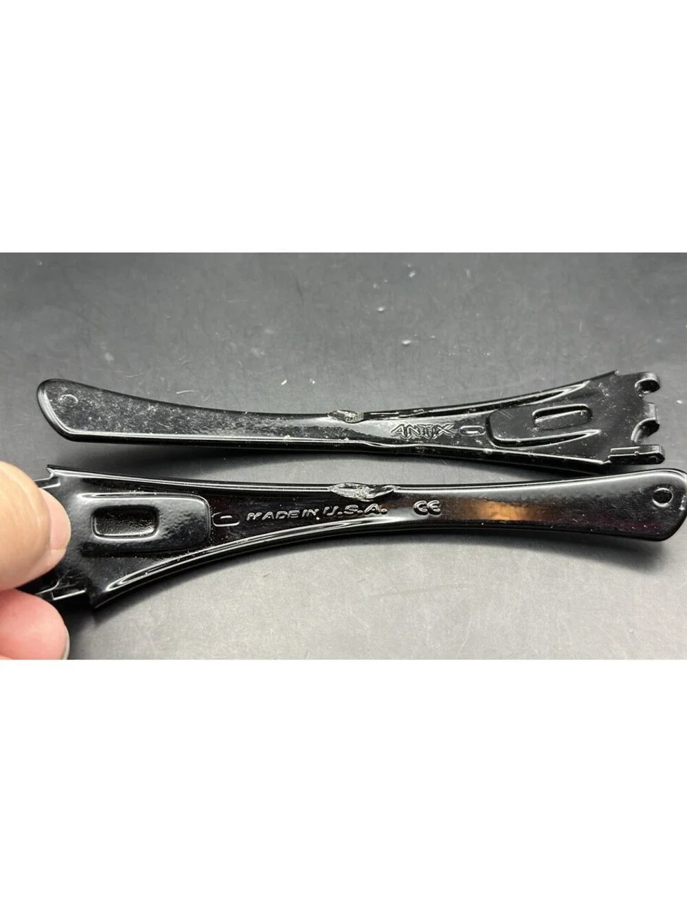 Oakley Antix Polished Black Koi Print OEM Replacement Arms